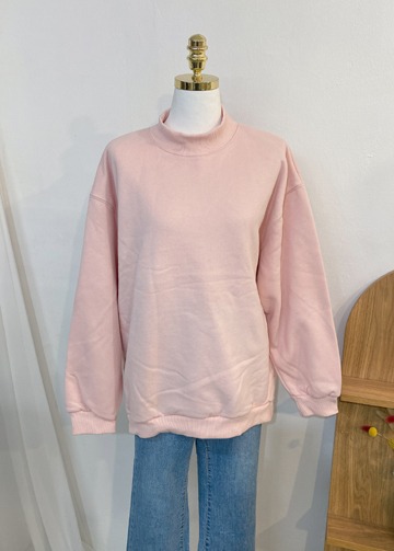 sale 32500-&gt;9900 기모 핑크 루즈핏 맨투맨 (핑크)
